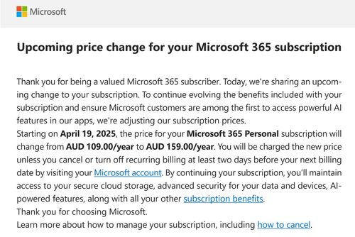 Microsoft Australia предположительно ввела в заблуждение миллионы австралийцев, заставив их купить более дорогой тарифный план, заявили наблюдатели Microsoft Australia предположительно ввела в заблуждение миллионы австралийцев, заставив их купить более дорогой тарифный план, заявили наблюдатели
