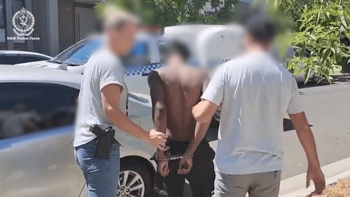 Группа предполагаемых наемных убийц арестована после того, как полиция остановила такси в западной части Сиднея.