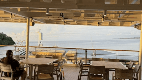 Австралийский круизный лайнер, оказавшийся в затруднительном положении, задержан после того, как сел на мель у берегов Папуа-Новой Гвинеи.