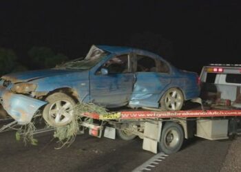 В Южной Австралии мужчина погиб после того, как угнанный автомобиль наехал на шипы на дороге.