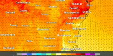 Сидней был самым жарким местом в Австралии до внезапного ливня.