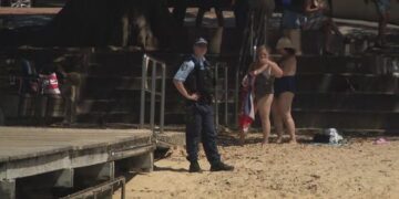 На популярном пляже Сиднея предположительно замечены акулы в огороженной сеткой зоне.