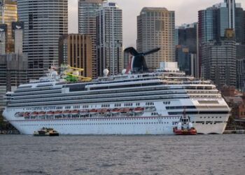 Ведется поисковая операция после того, как пассажир, предположительно, выпрыгнул за борт круизного лайнера.