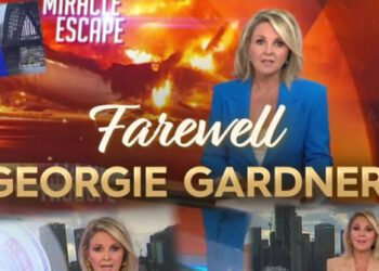 «Спасибо»: Джорджи Гарднер прощается в последний раз.