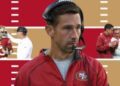 Главный тренер «Сан-Франциско 49ers» Кайл Шанахан пострадал в автомобильной аварии, его тренировочный лагерь открыт с ограничениями.