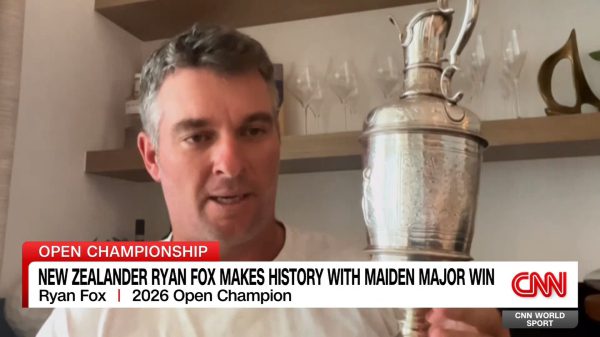 Райан Фокс одержал свою первую в карьере победу на Открытом чемпионате 2026 года.